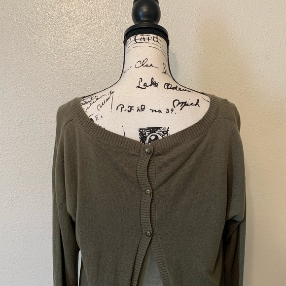 Fifty Street Sheer Buttons Sweater - Picture 5 of 9